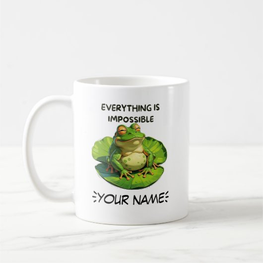 Funny Design für Spaß-Liebhaber und Überdenkende Kaffeetasse (Links)