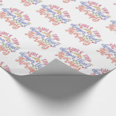 Funny Design Girls Reise billiger als Therapie Geschenkpapier (Ecke)