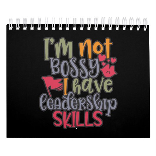 Funny Design Ich bin kein Bossy Ich habe Führungsf Kalender (Titelbild)