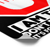 Funny Design I'm Taken For Men - Don't Flirt With  Poster (Ecke)