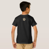 Funny Design Katzen Spiel zu fangen Fisch T-Shirt (Schwarz voll)