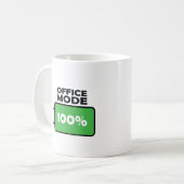 Funny Design Office Mode Full Charge Kaffee Lover Kaffeetasse (Vorderseite Links)