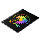 Funny Design Sei nett Sonnenblumen Mama Frauen Puz Notizblock (Linke Seite)