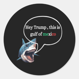 Funny Design Shark Fragte Trump, dies ist der Golf Runder Aufkleber
