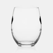 Funny Designated Dinker Personalisiert Pickleball Weinglas Ohne Stiel (Links)