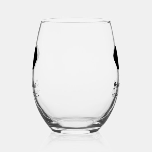 Funny Designated Dinker Personalisiert Pickleball Weinglas Ohne Stiel (Links)