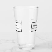 Funny Designated Driver Superhero Typografie Glas (Rechts)