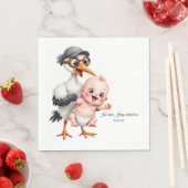Funny designed paper napkins baby shower adjust serviette (Beispiel)