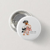 Funny designed sticker buttons baby shower adjust (Vorne & Hinten)