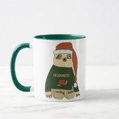 Funny Desposito Christmas Sweater Sloth Coffee Tas Tasse (Links)