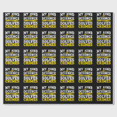 Funny Detection Forensic Science Crime Solver Geschenkpapier (Flach)