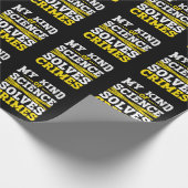 Funny Detection Forensic Science Crime Solver Geschenkpapier (Ecke)