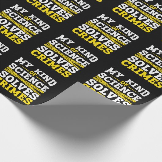Funny Detection Forensic Science Crime Solver Geschenkpapier (Ecke)