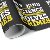 Funny Detection Forensic Science Crime Solver Geschenkpapier (Rolleneckpunkt)