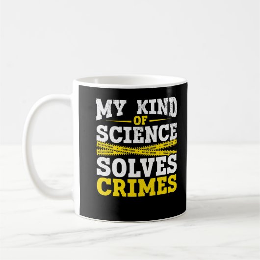 Funny Detection Forensic Science Crime Solver Kaffeetasse (Links)