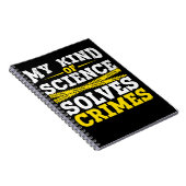 Funny Detection Forensic Science Crime Solver Notizblock (Rechte Seite)