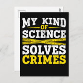 Funny Detection Forensic Science Crime Solver Postkarte (Vorne/Hinten)
