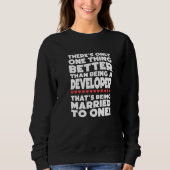 Funny Developer Programmierer Coding Geek Dev Soft Sweatshirt (Vorderseite)