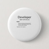 Funny Developers verschenken Entwickler-Definition Button (Vorderseite)