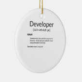 Funny Developers verschenken Entwickler-Definition Keramik Ornament (Rechts)