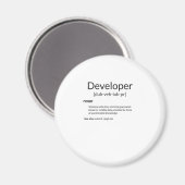 Funny Developers verschenken Entwickler-Definition Magnet (Vorderseite/Rückseite)