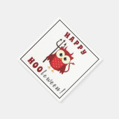 Funny Devil Owl Trick oder Treatment Halloween-Par Serviette (Ecke)