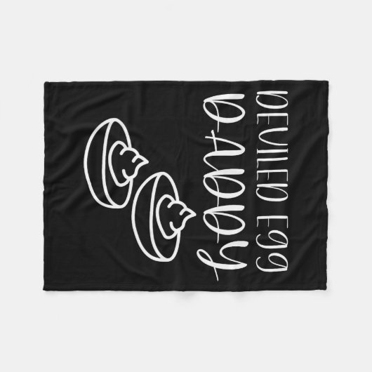 Funny Deviled Egg Daddy  Fleecedecke (Vorderseite (Horizontal))