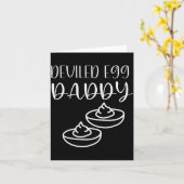 Funny Deviled Egg Daddy Karte (Gelbe Blume)