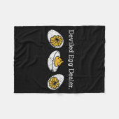 Funny Deviled Egg Er Thanksgiving  Fleecedecke (Vorderseite (Horizontal))