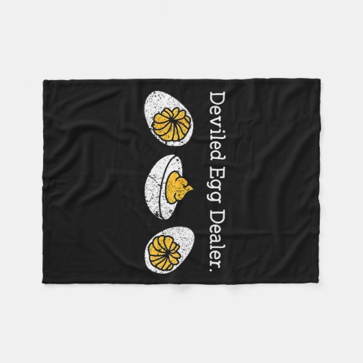 Funny Deviled Egg Er Thanksgiving  Fleecedecke (Vorderseite (Horizontal))