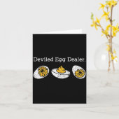 Funny Deviled Egg Er Thanksgiving Karte (Gelbe Blume)