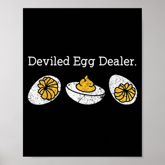 Funny Deviled Egg Er Thanksgiving Poster (Vorne)