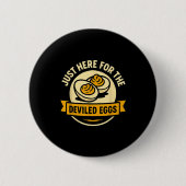 Funny Deviled Eggs Thanksgiving Food Humor Button (Vorderseite)