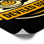 Funny Deviled Eggs Thanksgiving Food Humor Poster (Ecke)