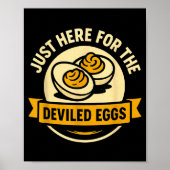 Funny Deviled Eggs Thanksgiving Food Humor  Poster (Vorne)