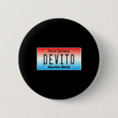 Funny Devito New Jersey Italian American Nj Cutlet Button (Vorderseite)