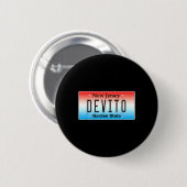 Funny Devito New Jersey Italian American Nj Cutlet Button (Vorne & Hinten)
