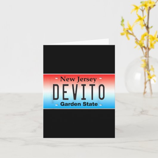 Funny Devito New Jersey Italian American Nj Cutlet Karte (Gelbe Blume)