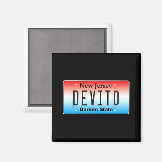 Funny Devito New Jersey Italian American Nj Cutlet Magnet (Vorderseite/Rückseite)
