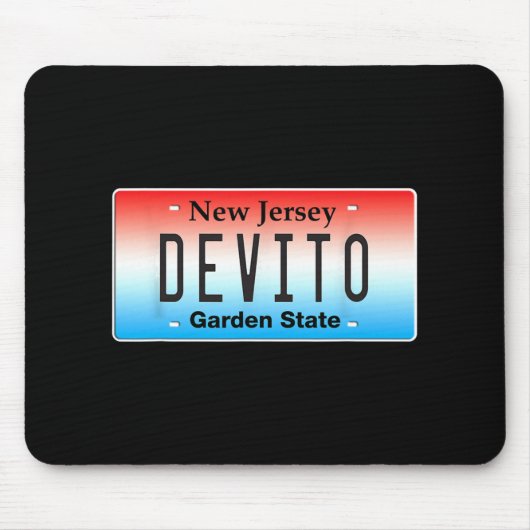Funny Devito New Jersey Italian American Nj Cutlet Mousepad (Vorne)
