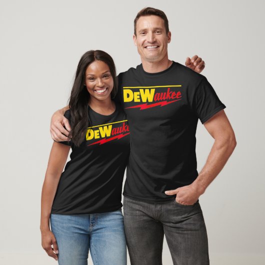 Funny DeWaukee Power Tool Brand T-Shirt (Unisex)