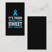 Funny Diabetes Awareness Insulin Warrior Diabetic Visitenkarte (Vorne/Hinten)