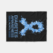 Funny Diabetic Awareness Diabetes Typ 1 2 Bauchspe Fleecedecke (Vorderseite (Horizontal))