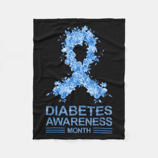Funny Diabetic Awareness Diabetes Typ 1 2 Bauchspe Fleecedecke (Vorderseite)