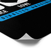 Funny Diabetic Awareness Diabetes Typ 1 2 Bauchspe Poster (Ecke)