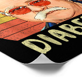 Funny Diabetic Diabetes Typ 1 2 Bewusstsein Bauchs Poster (Ecke)