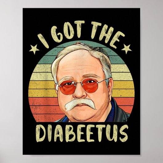 Funny Diabetic Diabetes Typ 1 2 Bewusstsein Bauchs Poster (Vorne)