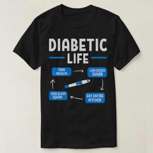 Funny Diabetic Life Diabetes Awareness Pullover  (Design vorne)