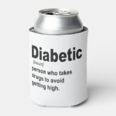 Funny Diabetic Typ 1 Definition Awareness Geschenk Dosenkühler (Kanne Vorderseite)