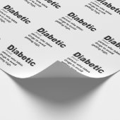 Funny Diabetic Typ 1 Definition Awareness Geschenk Geschenkpapier (Ecke)